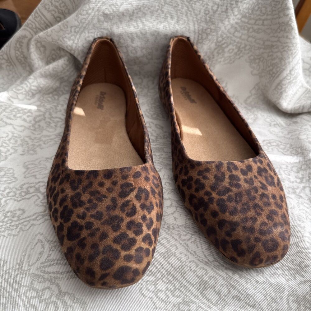 Dr Scholl's Women's Shoes Animal Print  Slip On Brown  Ballet Flats  Leopard s11